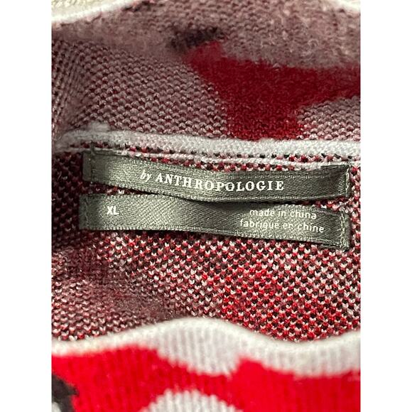 Anthropologie Lizzie Floral Sweater Women's XL Mock Neck Soft Knit Abstract Art - Picture 7 of 9